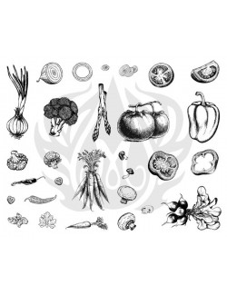 Plantilla seda DSS-0121 frutas